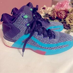 Adidas Men's Boost Primeknit  J wall John Athletic Shoes in Purple and Teal